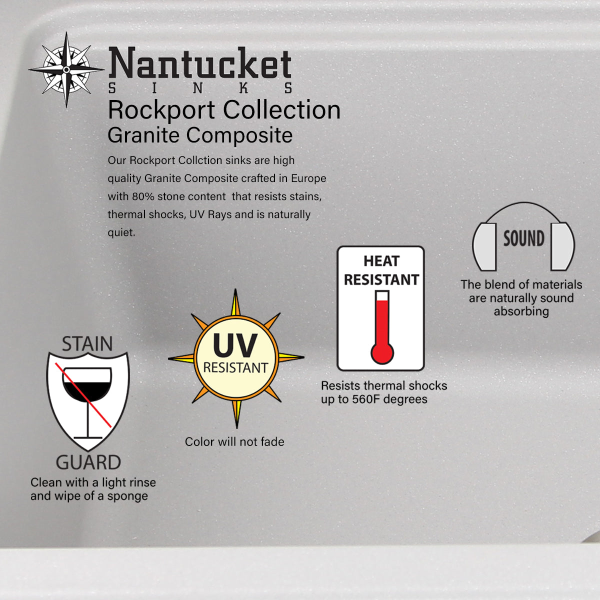 Alternate Image for Nantucket Sinks Rockport 30" Granite Composite Workstation Farmhouse Sink with Accessories, Black, PR3020-APS-BL