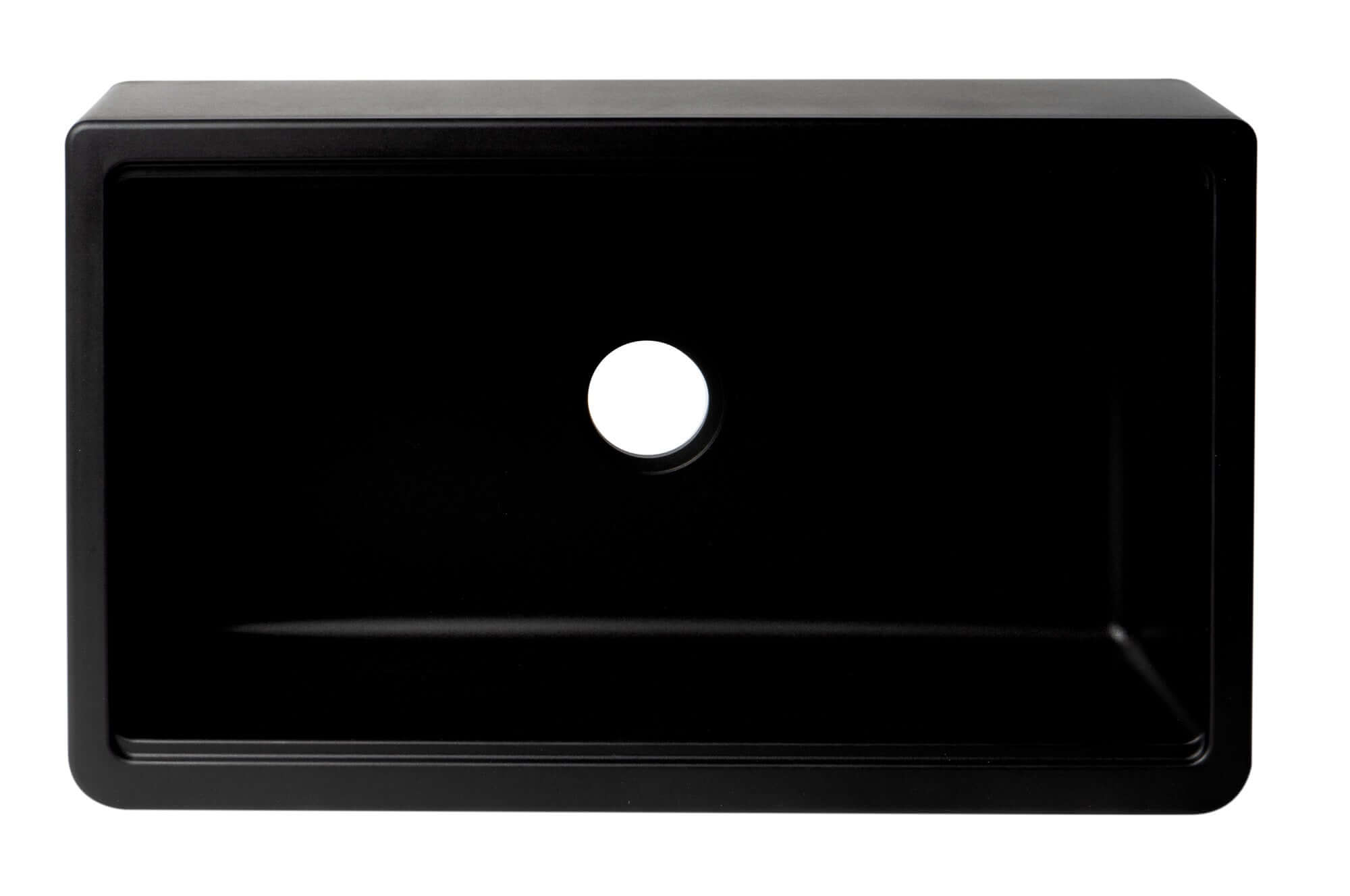Alternate Image for ALFI brand 33" Granite Composite Workstation Farmhouse Sink with Accessories, Black, No Faucet Hole, AB33FARM-BLA