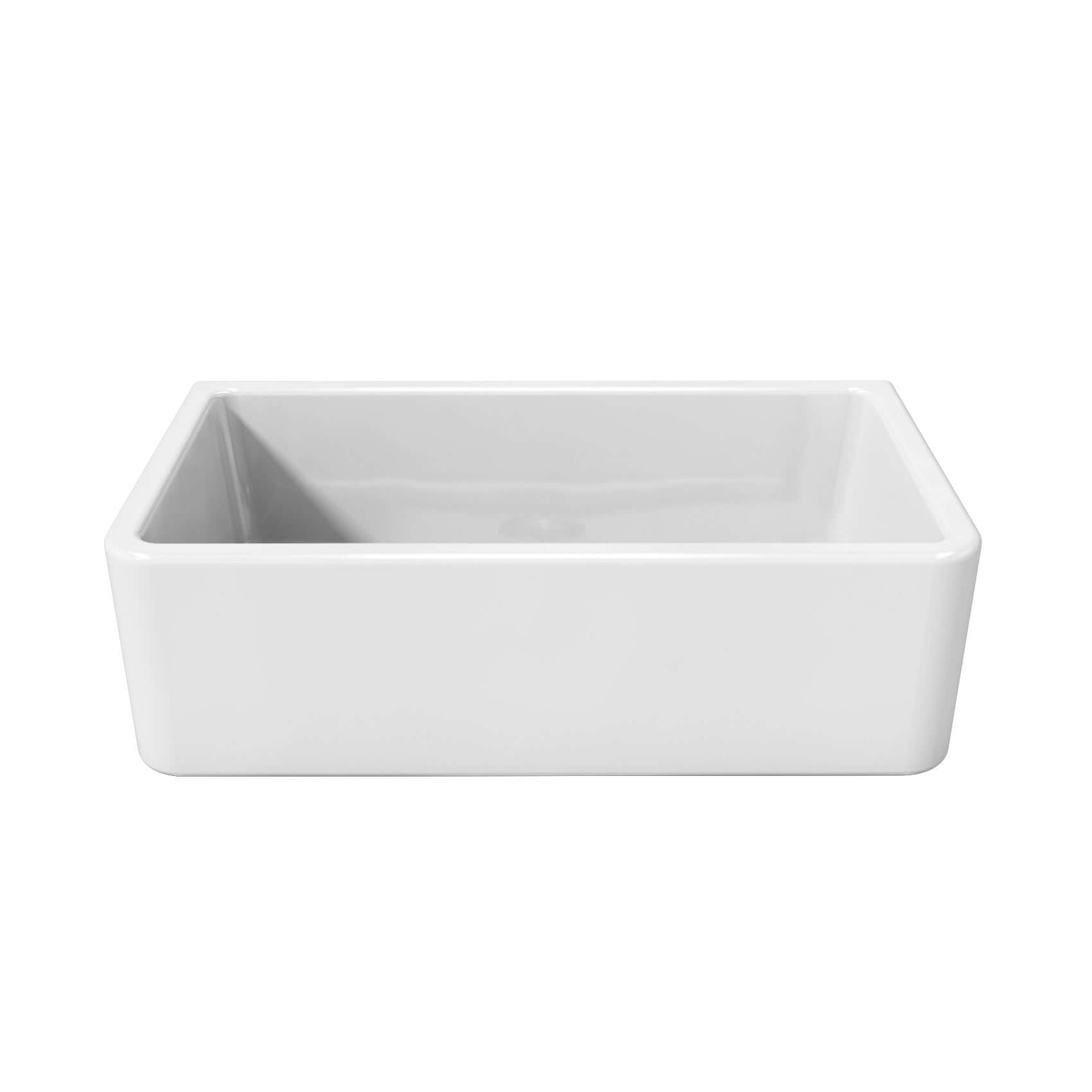 Alternate Image for Latoscana 33" Fireclay Single Bowl White Farmhouse Apron Sink, Reversible, LFS3318W